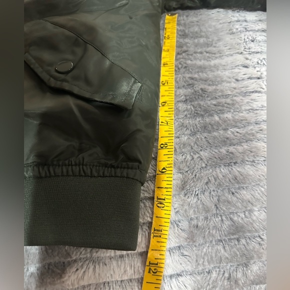 Top Gun Green Jacket Coat Da Fei Li Full-zip MA-1 Bomber Flyer's Kid's Youth 6 - Picture 12 of 12